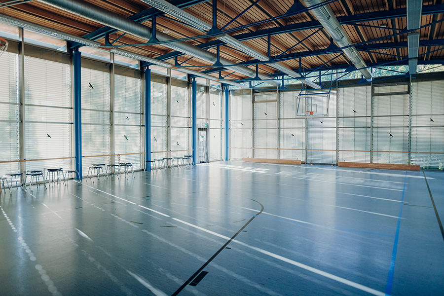 Blick in die Sporthalle der Klinik Bad Wörishofen Blick in die Sporthalle der Klinik Bad Wörishofen